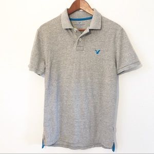 3/$10 American Eagle Heather Grey Classic Polo